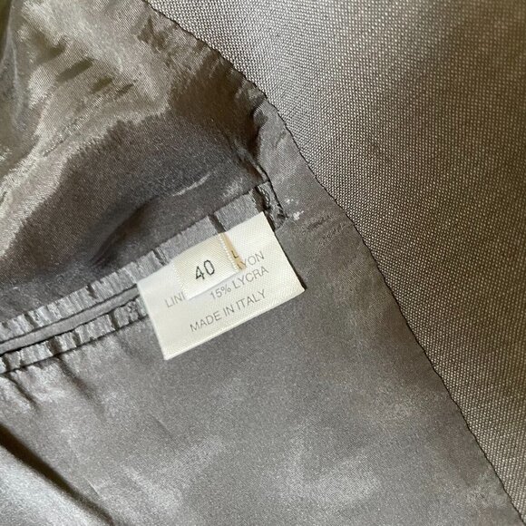 Marlowe Italy Two Piece Wool Pant Suit Set Women's Size 40 Gray Jacket & Pants - Picture 6 of 12